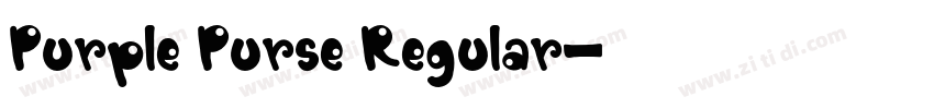 Purple Purse Regular字体转换